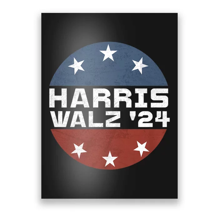 Harris Walz 2024 Campaign For President Patriotic Kamala Poster