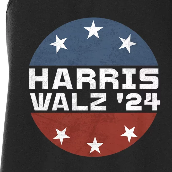 Harris Walz 2024 Campaign For President Patriotic Kamala Women's Racerback Tank