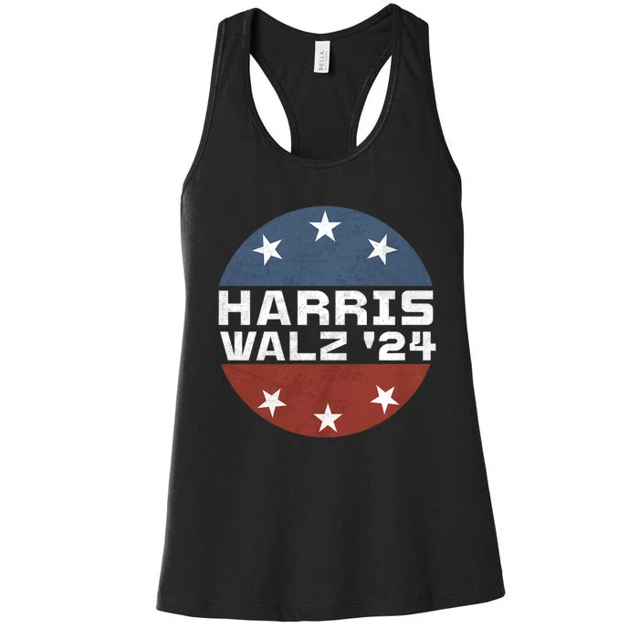 Harris Walz 2024 Campaign For President Patriotic Kamala Women's Racerback Tank