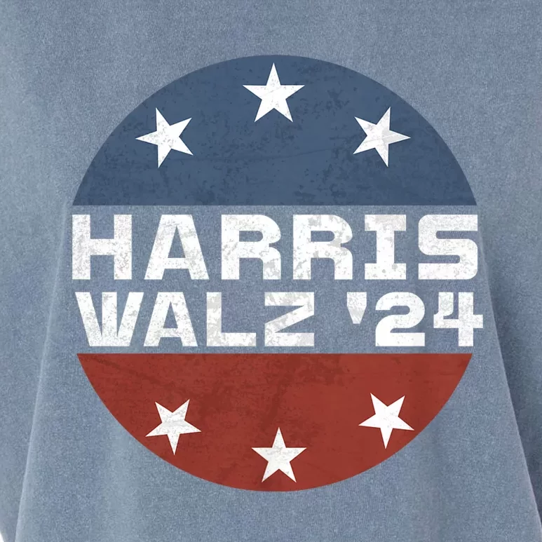 Harris Walz 2024 Campaign For President Patriotic Kamala Garment-Dyed Women's Muscle Tee