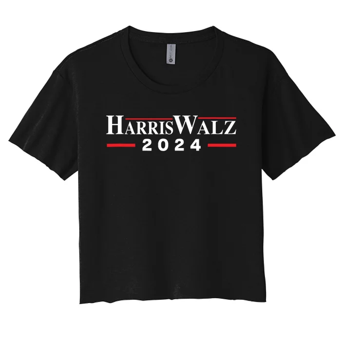 Harris Walz 2024 Women's Crop Top Tee