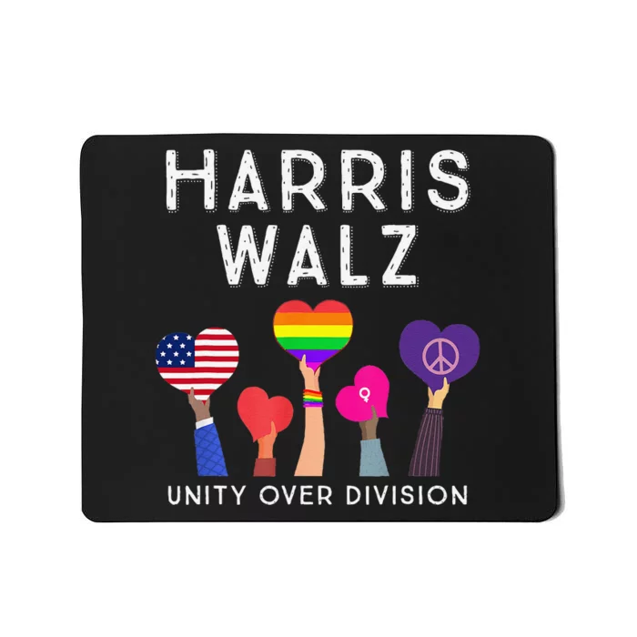 Harris Waltz 2024 Unity Over Division Kamala Harris Tim Walz Mousepad