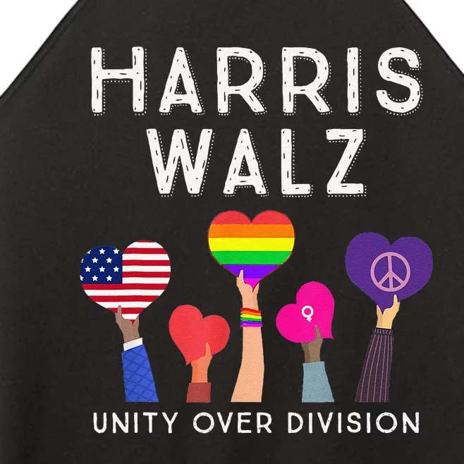 Harris Waltz 2024 Unity Over Division Kamala Harris Tim Walz Women’s Perfect Tri Rocker Tank