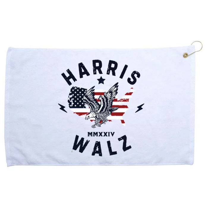 Harris Walz 2024 Kamala Rally Grommeted Golf Towel