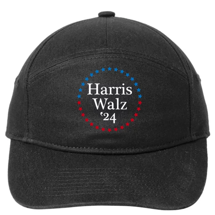 Harris Waltz 2024  Kamala Harris Tim Waltz 2024 7-Panel Snapback Hat