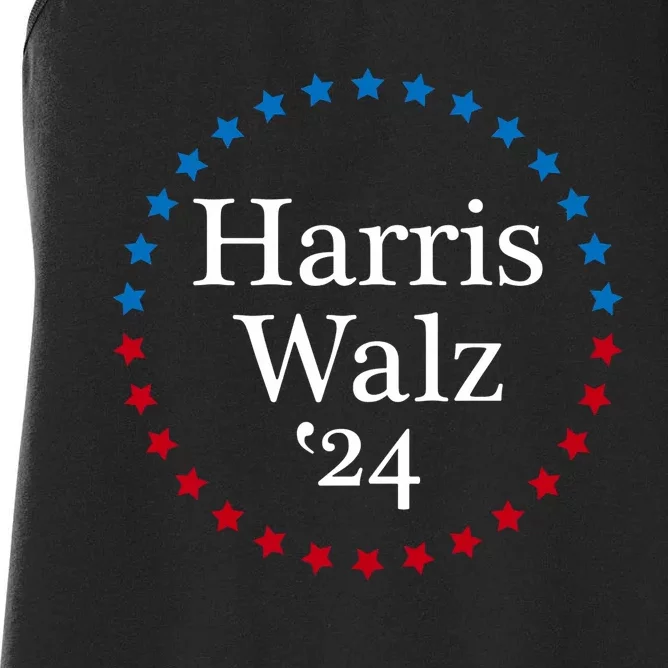 Harris Waltz 2024  Kamala Harris Tim Waltz 2024 Women's Racerback Tank