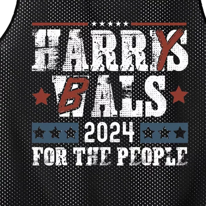 Harris Walz 24 Harry Balz 2024 Meme Democratics Vote Mesh Reversible Basketball Jersey Tank