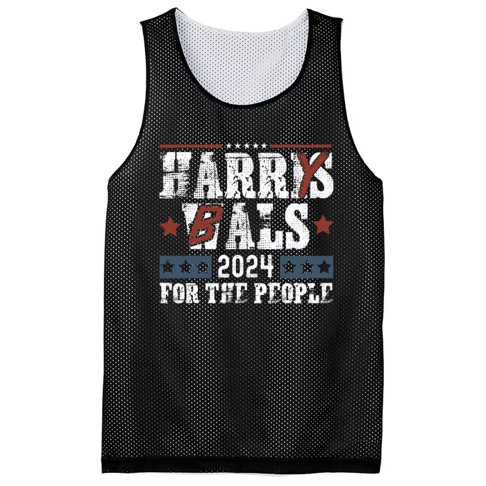 Harris Walz 24 Harry Balz 2024 Meme Democratics Vote Mesh Reversible Basketball Jersey Tank