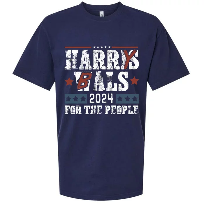 Harris Walz 24 Harry Balz 2024 Meme Democratics Vote Sueded Cloud Jersey T-Shirt