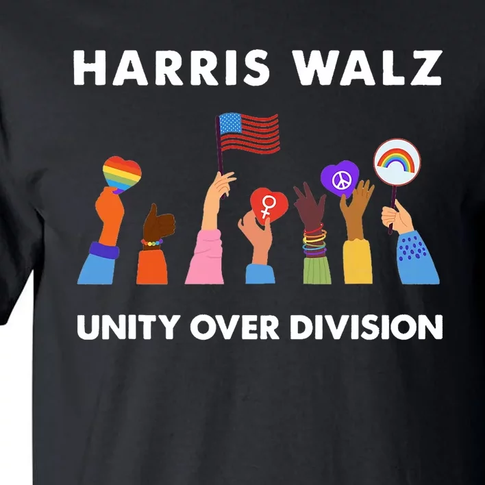 Harris Waltz 2024 Unity Over Division Tall T-Shirt