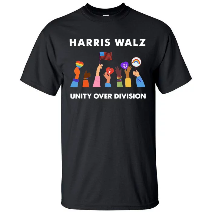 Harris Waltz 2024 Unity Over Division Tall T-Shirt