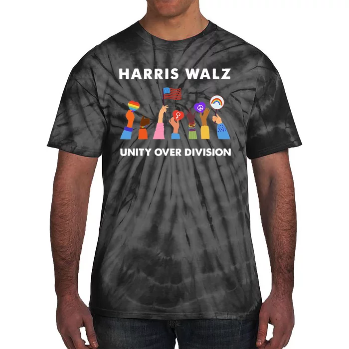 Harris Waltz 2024 Unity Over Division Tie-Dye T-Shirt