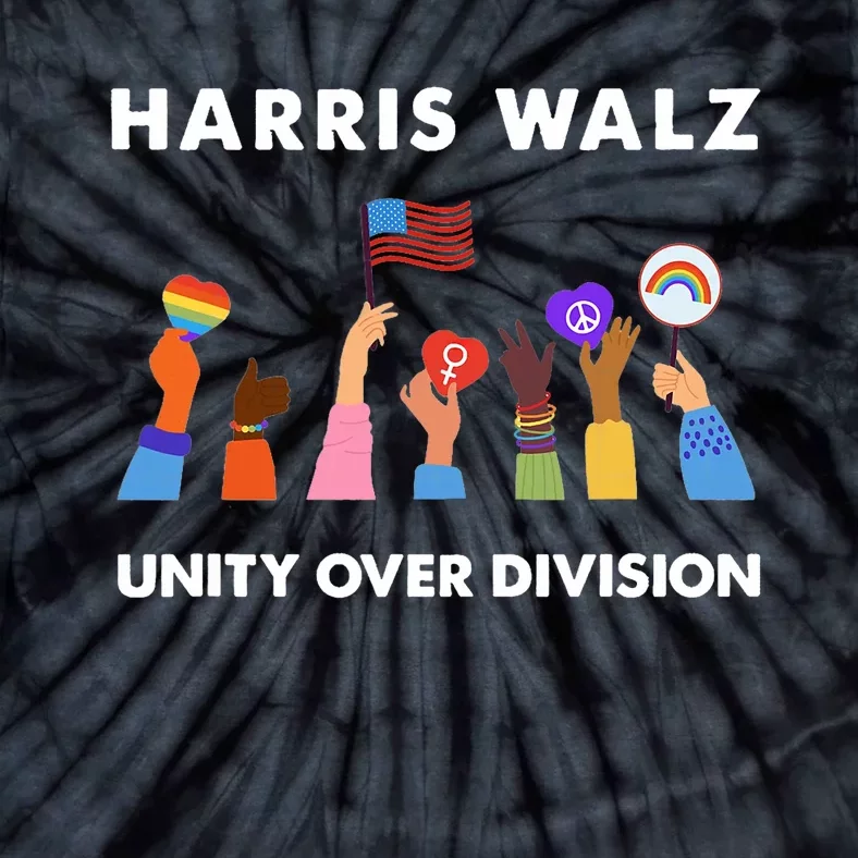 Harris Waltz 2024 Unity Over Division Tie-Dye T-Shirt