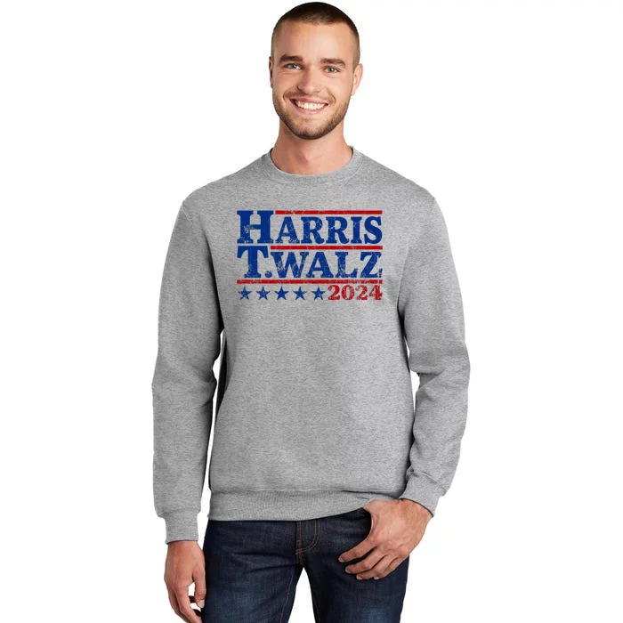 Harris Walz 2024 Funny Harris Walz Tall Sweatshirt