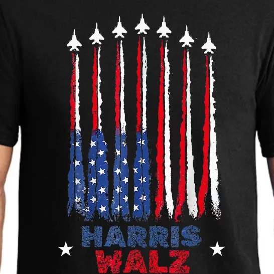 Harris Waltz 2024 Kamala Harris Vice President Retro Voting Pajama Set