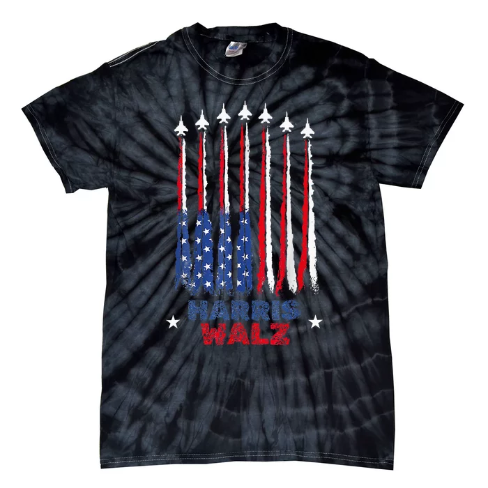 Harris Waltz 2024 Kamala Harris Vice President Retro Voting Tie-Dye T-Shirt