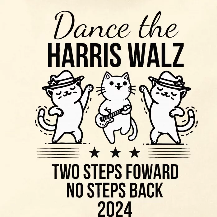 Harris Walz 2024 Waltz Dance 2 Steps Forward Zip Tote Bag