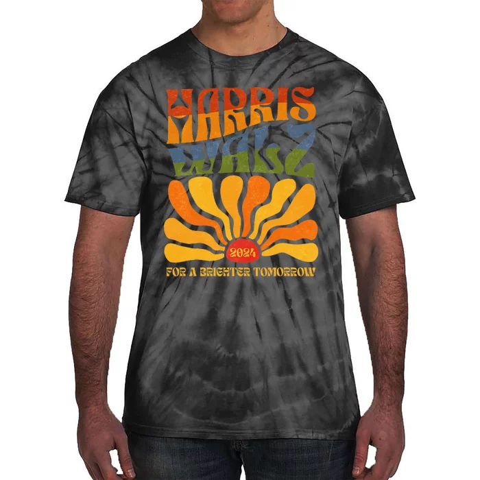 Harris Waltz 2024 For A Brighter Tomorrow Boho Aesthetic Tie-Dye T-Shirt