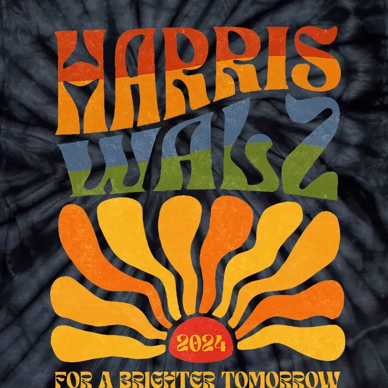 Harris Waltz 2024 For A Brighter Tomorrow Boho Aesthetic Tie-Dye T-Shirt