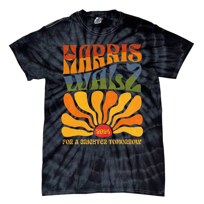 Harris Waltz 2024 For A Brighter Tomorrow Boho Aesthetic Tie-Dye T-Shirt