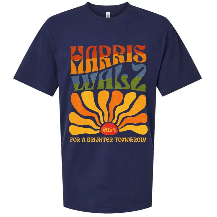 Harris Waltz 2024 For A Brighter Tomorrow Boho Aesthetic Sueded Cloud Jersey T-Shirt