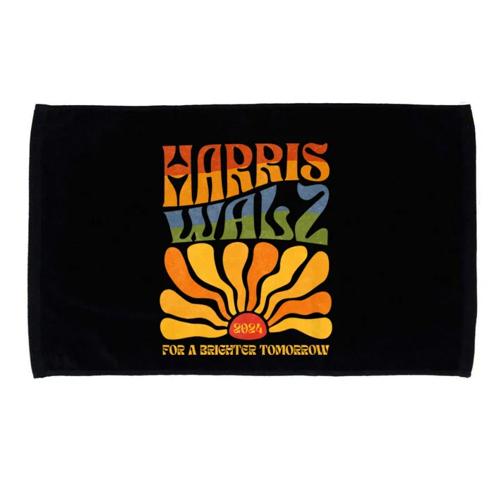 Harris Waltz 2024 For A Brighter Tomorrow Boho Aesthetic Microfiber Hand Towel