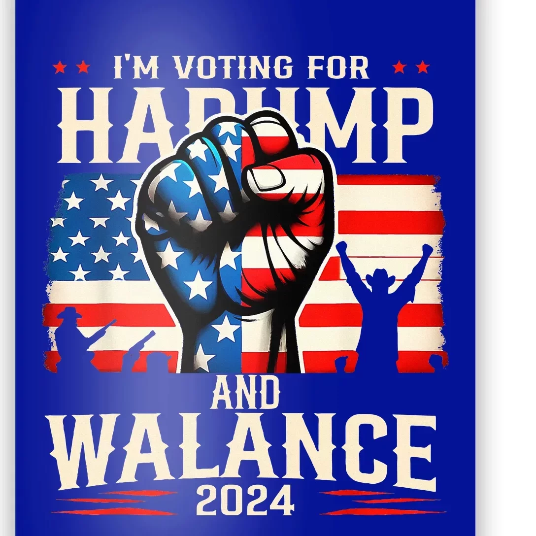 Harump Wallace 2024 Harris Trump Walz Vance Poster