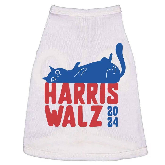 Harris Walz 2024 Cat Ladies For Kamala Doggie Tank