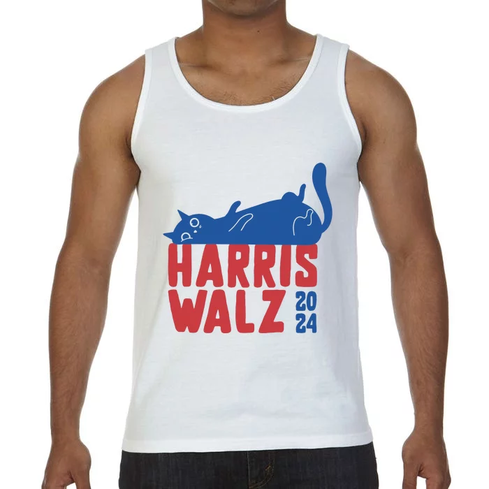 Harris Walz 2024 Cat Ladies For Kamala Comfort Colors® Tank Top