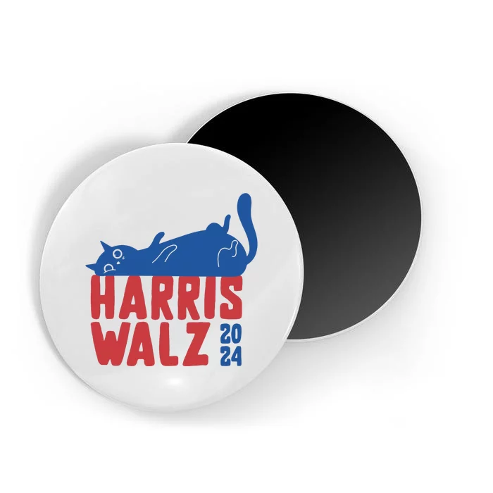 Harris Walz 2024 Cat Ladies For Kamala Magnet