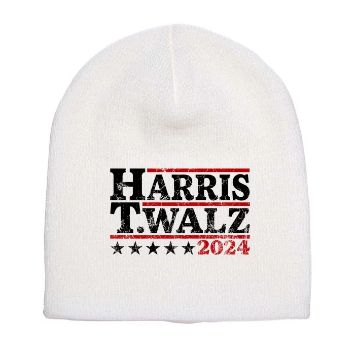 Harris Walz 2024 Funny Harris Walz Short Acrylic Beanie