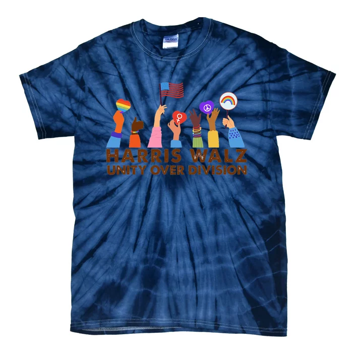 Harris Waltz 2024 Unity Over Division Tie-Dye T-Shirt