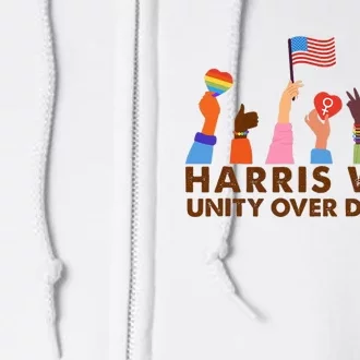 Harris Waltz 2024 Unity Over Division Full Zip Hoodie