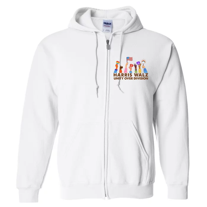 Harris Waltz 2024 Unity Over Division Full Zip Hoodie