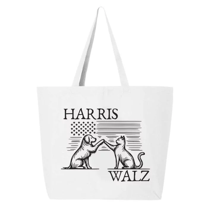 Harris Walz 2024 President American Flag Kamala Harris Waltz 25L Jumbo Tote