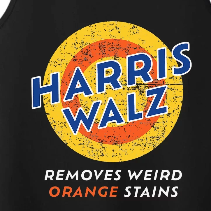 Harris Walz 2024 Waltz Removes Weird Orange Stains Performance Tank