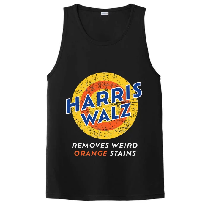 Harris Walz 2024 Waltz Removes Weird Orange Stains Performance Tank