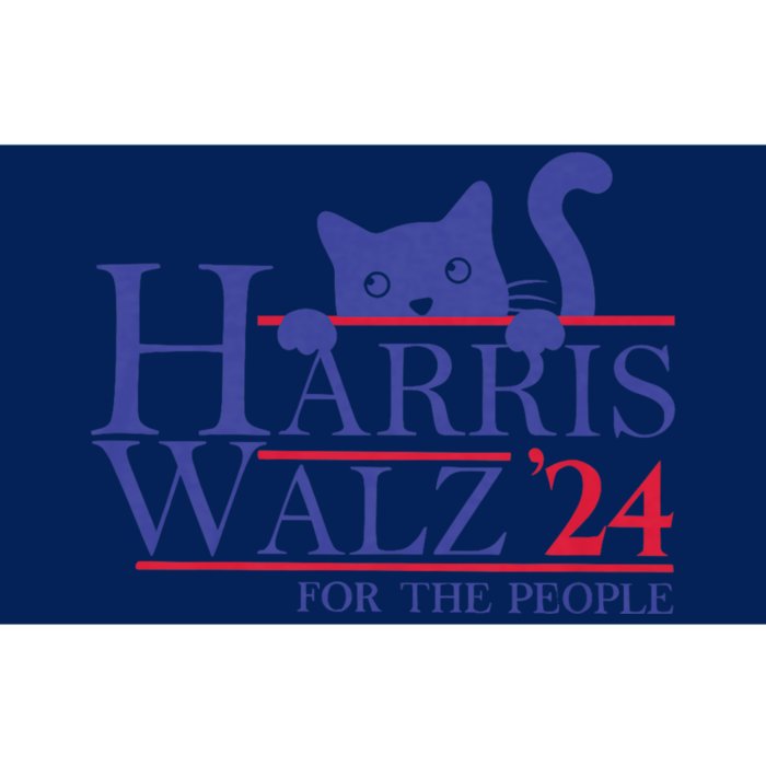 Harris Waltz 2024 For The People Funny Cat Lady Kamala 2024 Bumper Sticker