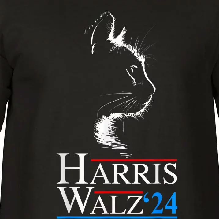 Harris Waltz 2024 Cat Election Kamala Harris Tim Walz 2024 Comfort Colors T-Shirt