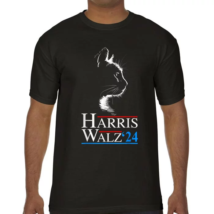 Harris Waltz 2024 Cat Election Kamala Harris Tim Walz 2024 Comfort Colors T-Shirt