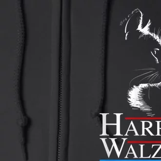 Harris Waltz 2024 Cat Election Kamala Harris Tim Walz 2024 Full Zip Hoodie