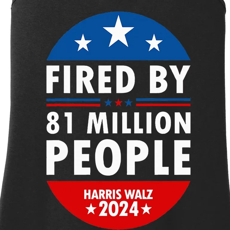 Harris Walz 2024 Fired By 81 Million People Kamala President Ladies Essential Tank