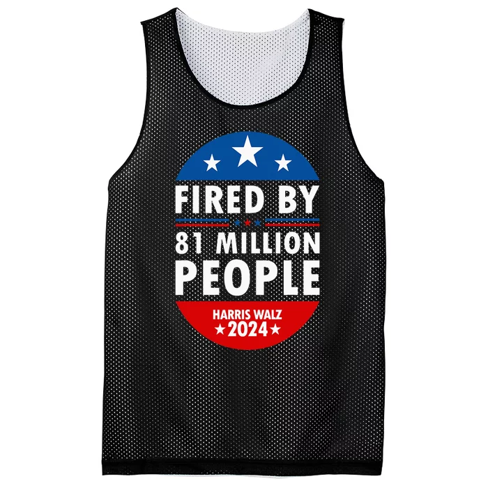 Harris Walz 2024 Fired By 81 Million People Kamala President Mesh Reversible Basketball Jersey Tank