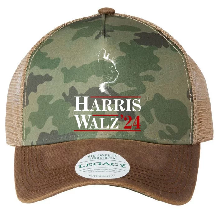 Harris Walz 2024 Cat Election Tim Kamala Legacy Tie Dye Trucker Hat