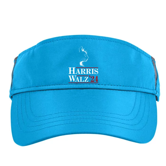 Harris Walz 2024 Cat Election Tim Kamala Adult Drive Performance Visor