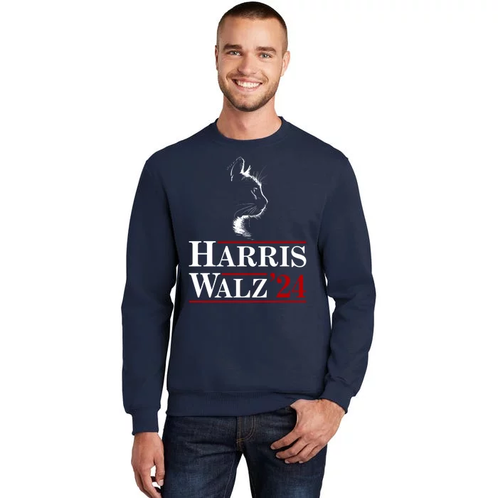 Harris Walz 2024 Cat Election Tim Kamala Sweatshirt