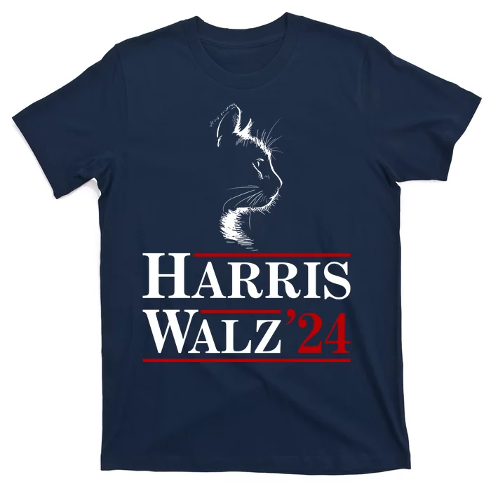 Harris Walz 2024 Cat Election Tim Kamala T-Shirt