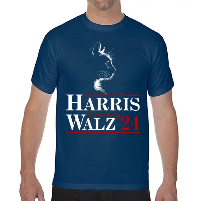 Harris Walz 2024 Cat Election Tim Kamala Comfort Colors T-Shirt