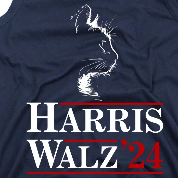 Harris Walz 2024 Cat Election Tim Kamala Tank Top