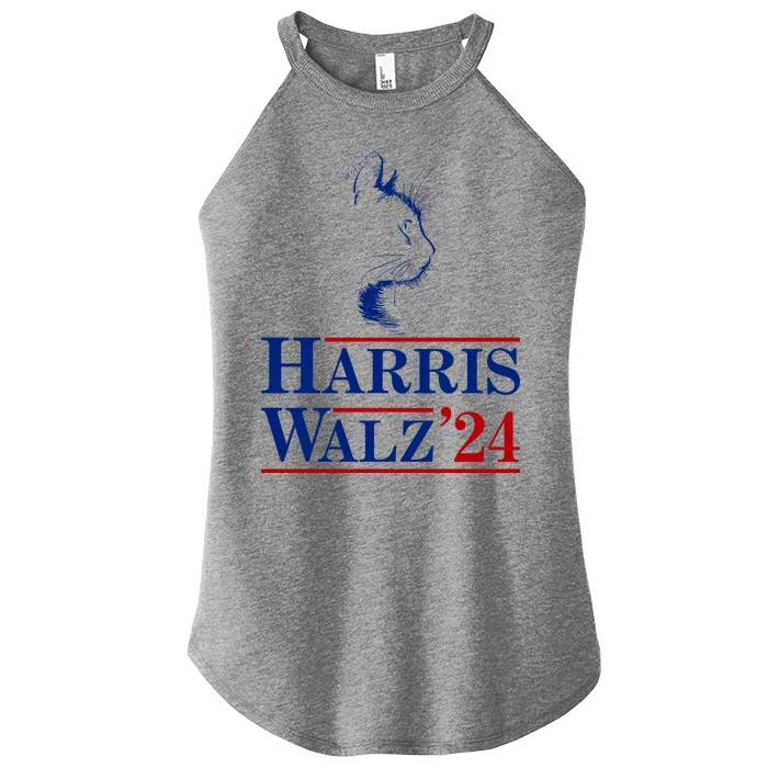 Harris Walz 2024 Cat Election Tim Kamala Women’s Perfect Tri Rocker Tank